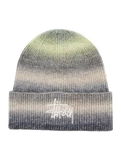 Pre-owned Stussy Patterned Beanie Hat In Black/neutrals