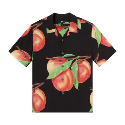 Pre-owned Stussy Peach Pattern Shirt 'black'