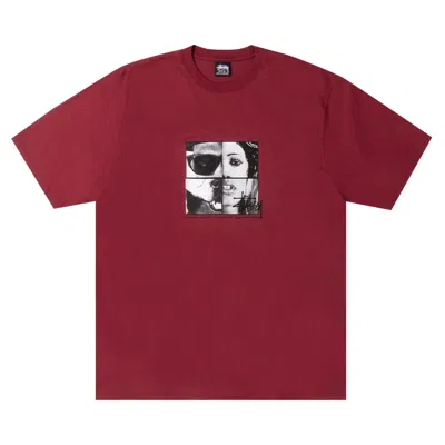 Pre-owned Stussy Personalities Tee 'wine' | Red | Men's Size L