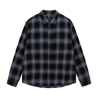 Pre-owned Stussy Pete Plaid Shirt 'charcoal' In Multi-color