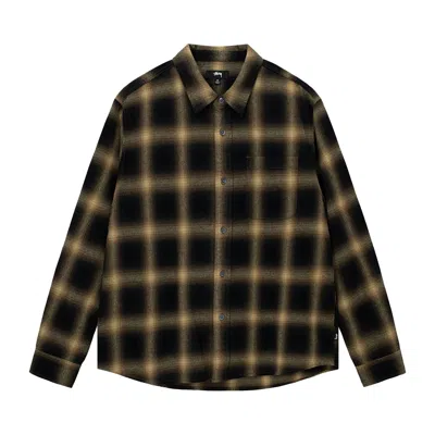Pre-owned Stussy Pete Plaid Shirt 'mustard' In Multi-color