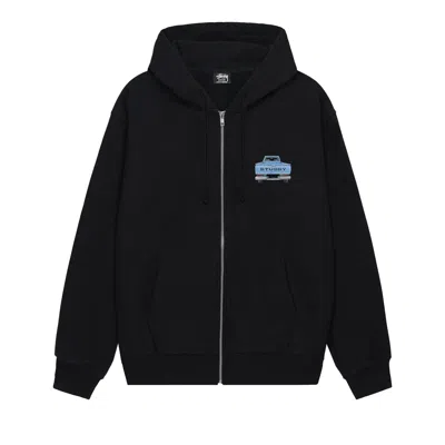 Pre-owned Stussy Pickup Zip Hoodie 'black' | Men's Size M