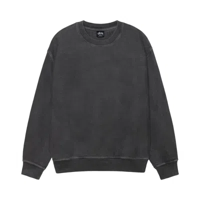 Pre-owned Stussy Pigment Dyed Buana Crew 'black' | Men's Size Xl