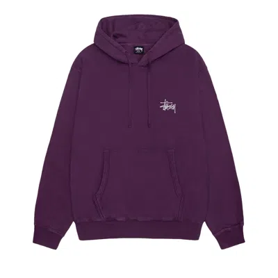 Pre-owned Stussy Pigment Dyed Built Tough Hoodie 'purple' | Men's Size Xxl