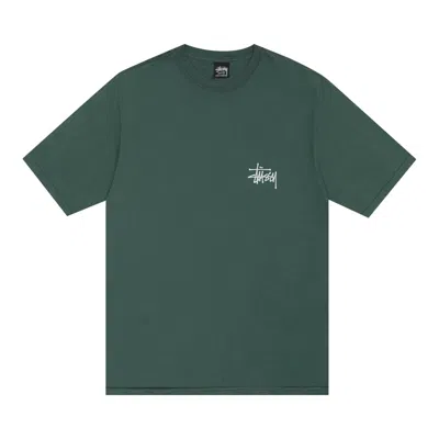 Pre-owned Stussy Pigment Dyed Built Tough Tee 'forest' In Green