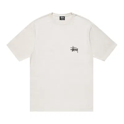 Pre-owned Stussy Pigment Dyed Built Tough Tee 'natural' In White