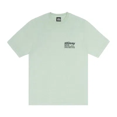 Pre-owned Stussy Pigment Dyed Dna Tee 'granite' In Green