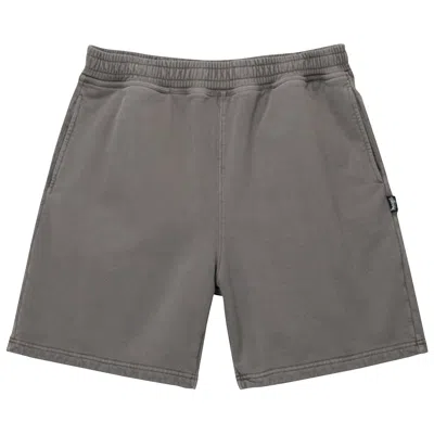 Pre-owned Stussy Pigment Dyed Fleece Short 'charcoal' In Grey