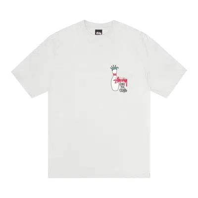 Pre-owned Stussy Pigment Dyed Kingpin Tee 'natural' In Cream