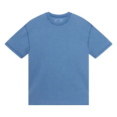 Pre-owned Stussy Pigment Dyed Short-sleeve Thermal 'blue' | Men's Size S