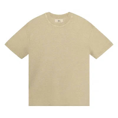 Pre-owned Stussy Pigment Dyed Short-sleeve Thermal 'tan' | Men's Size Xl