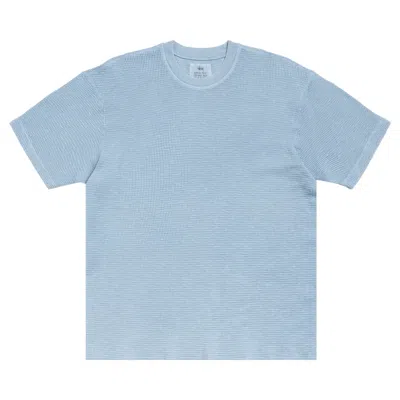 Pre-owned Stussy Pigment Dyed Short-sleeve Thermal 'slate' | Blue | Men's Size S