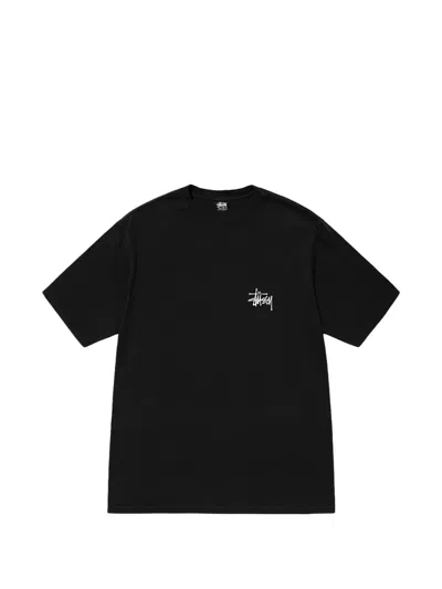 Stussy Pigment-dyed T-shirt In Black