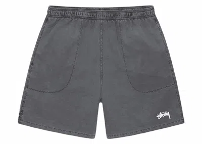 Pre-owned Stussy Pigment Stock Water Short In Charcoal