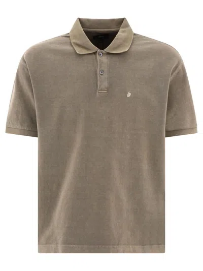 Stussy Pique Polo Shirt Polo Shirts Green In Beige