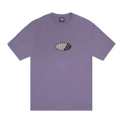 Pre-owned Stussy Pitstop Tee Pigment Dyed 'grape' | Purple | Men's Size S
