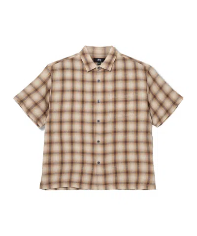 Stussy Plaid Shirt In Brown