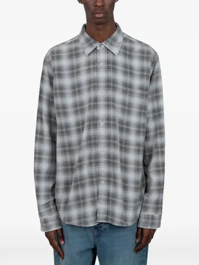 Stussy Plaid Shirt In Gray
