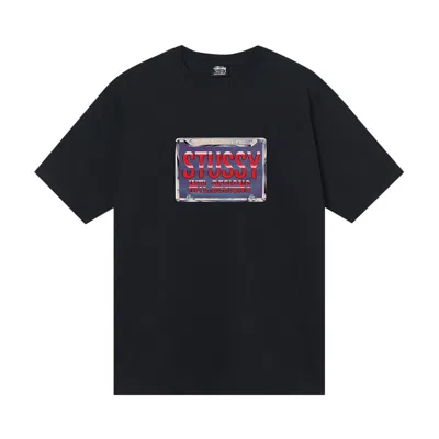 Pre-owned Stussy Plates Tee 'black'