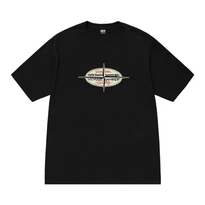 Pre-owned Stussy Points Pigment Dyed Tee 'black'