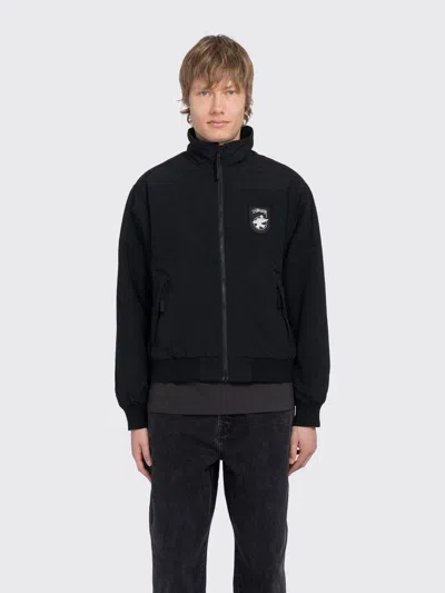 Stussy Polar Fleece Lined Jacket In Black