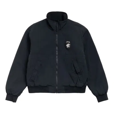 Pre-owned Stussy Polar Fleece Lined Jacket 'black' | Men's Size M