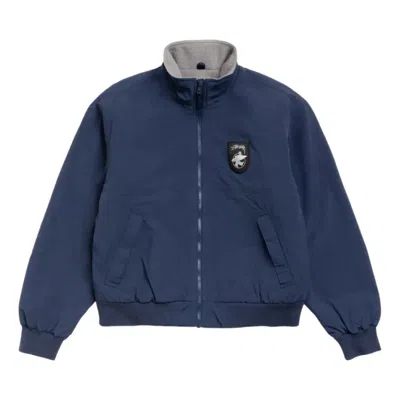 Stussy Polar Fleece Lined Jacket 'navy' In Blue