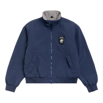 Pre-owned Stussy Polar Fleece Lined Jacket 'navy' | Blue | Men's Size L