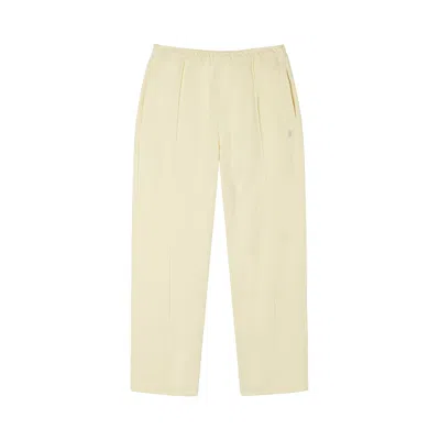 Pre-owned Stussy Poly Track Pant 'pale Yellow' | Cream | Men's Size Xl In White