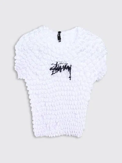 Stussy Popcorn Mini Shirt In White