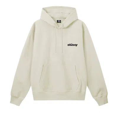 Pre-owned Stussy Popsicle Hoodie 'stone' In Cream