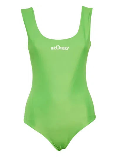 Pre-owned Stussy  Logo-print Swimsuit