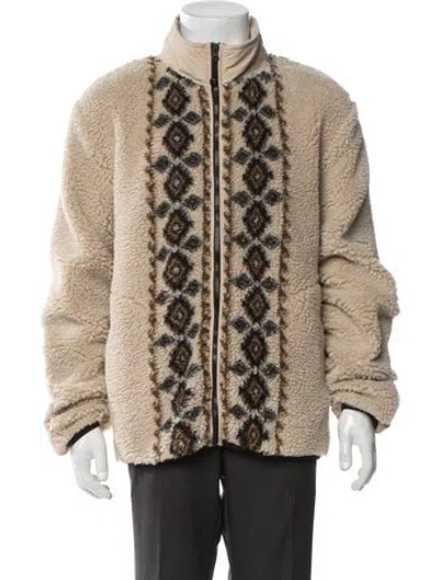 Pre-owned Stussy Printed Windbreaker In Neutral