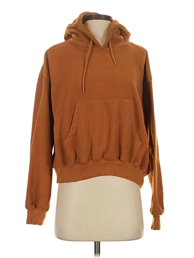 Pre-owned Stussy Pullover Hoodie In Brown