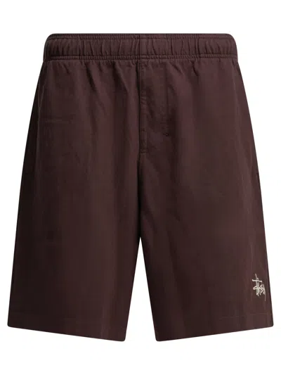 Stussy Purple Cotton Shorts In Multi