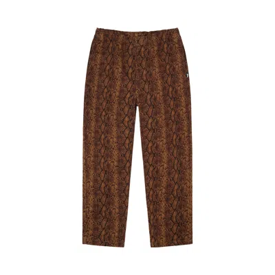 Pre-owned Stussy Python Beach Pant 'brown'