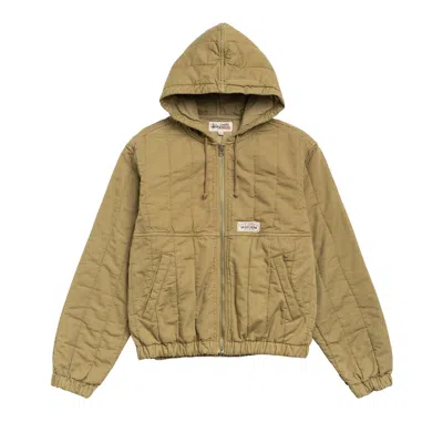 Pre-owned Stussy Quilted Canvas Work Jacket 'olive' | Green | Men's Size M
