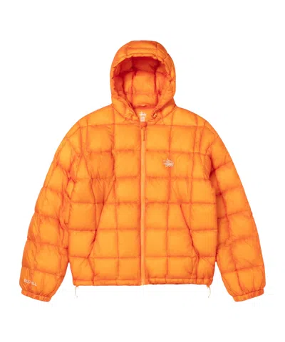 Stussy Stüssy Quilted Hooded Jacket In Orange