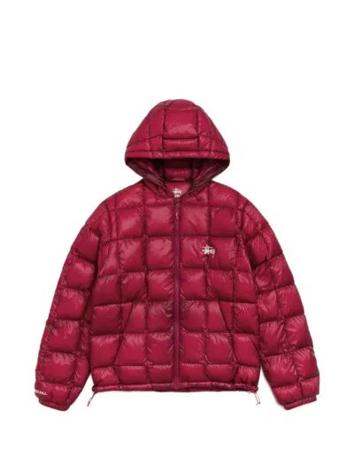 Stussy Quilted Hooded Jacket In Multi