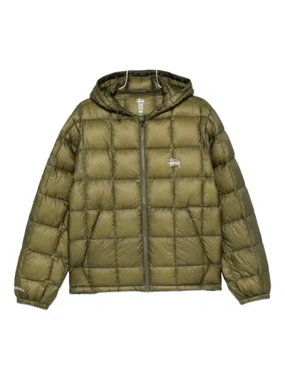 Stussy Quilted Padded Jacket In Green