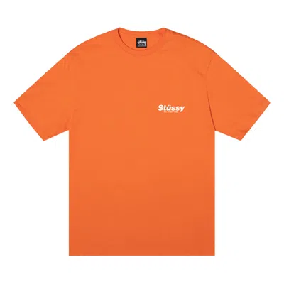 Pre-owned Stussy Rabbit Hole Tee 'coral' In Orange