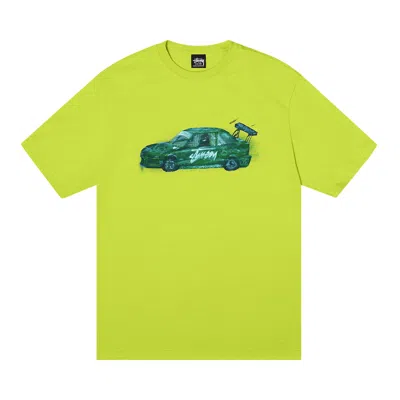 Pre-owned Stussy Racecar Tee 'keylime' In Green