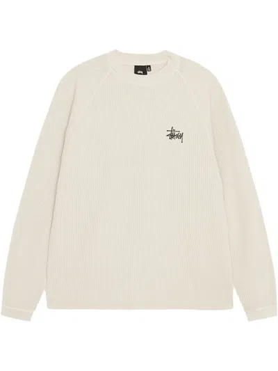 Stussy Raglan Thermal Basic Stock In Neutral