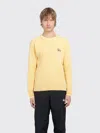 Stussy Raglan Thermal Basic Stock In Yellow