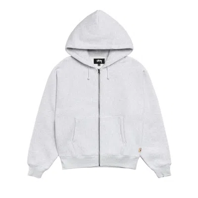 Pre-owned Stussy Raglan Zip Hoodie 'ash Heather' | Grey | Men's Size S In Gray