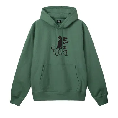 Pre-owned Stussy Rat Hoodie 'green'