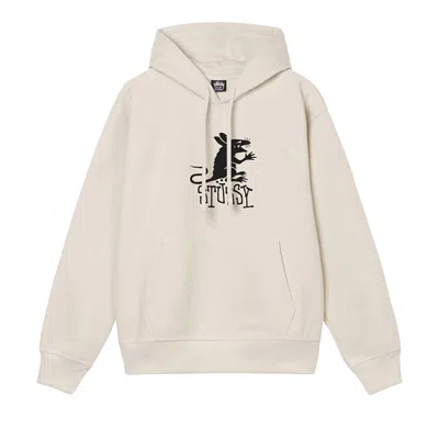Pre-owned Stussy Rat Hoodie 'putty' In Cream