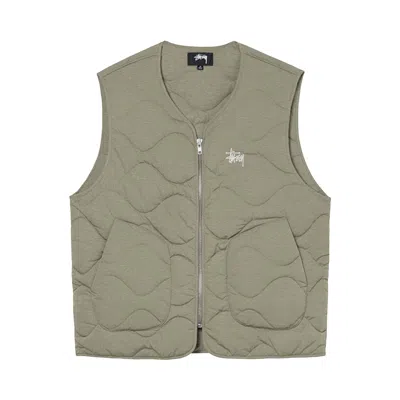 Pre-owned Stussy Recycled Nylon Liner Vest 'cayote' | Tan | Men's Size L