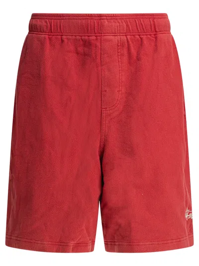 Stussy Red Polyester Shorts