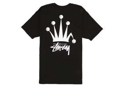 Pre-owned Stussy Regal Crown Pigment Dyed T-shirt In Black